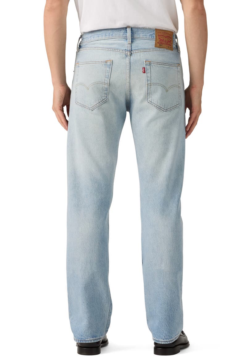 501® Relaxed Straight Leg Jeans, Alternate, color, SEE THROUGH