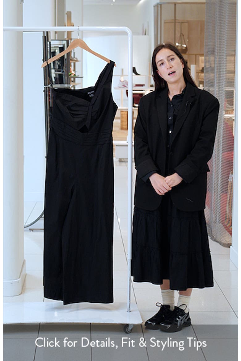 Rebecca One-Shoulder Cotton Jumpsuit video