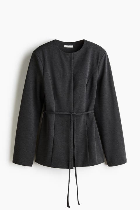 Belted Ponte Di Roma Blazer