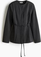 H&M Belted Ponte Di Roma Blazer
