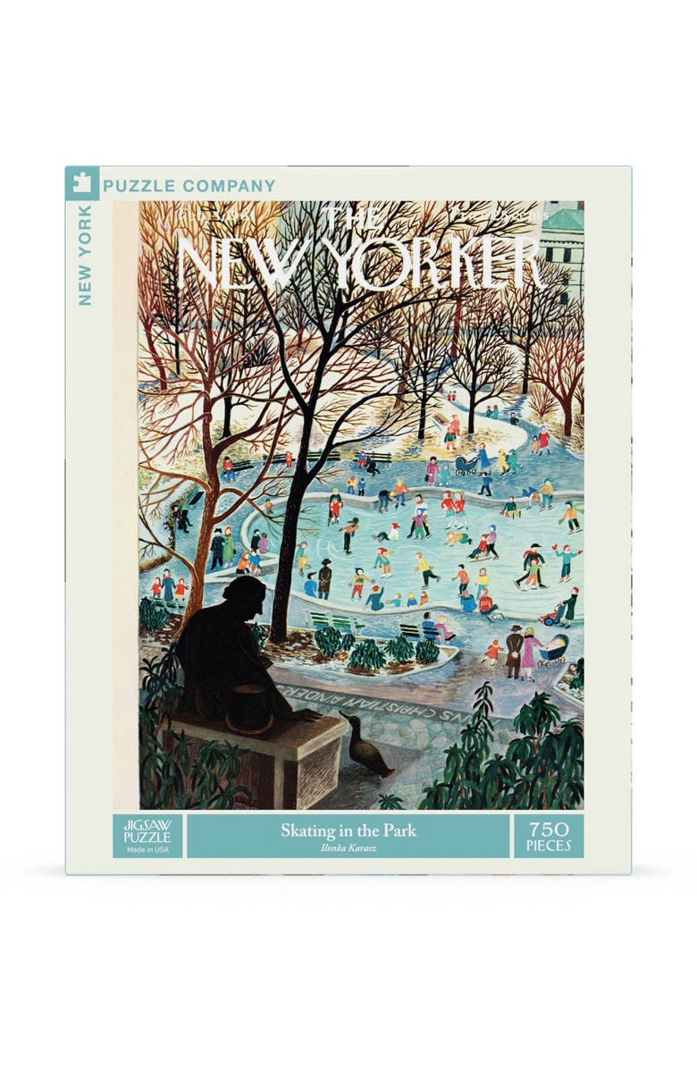 NEW YORK PUZZLE COMPANY Skating in the Park 750 Piece Puzzle, Main, color, NO COLOR