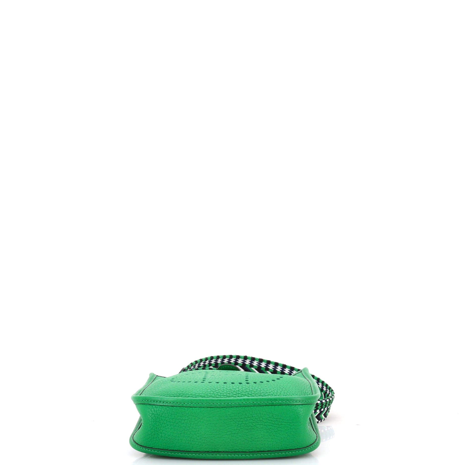 Pre-Owned Hermes Evelyne Bag Gen III Clemence TPM, Alternate, color, Green