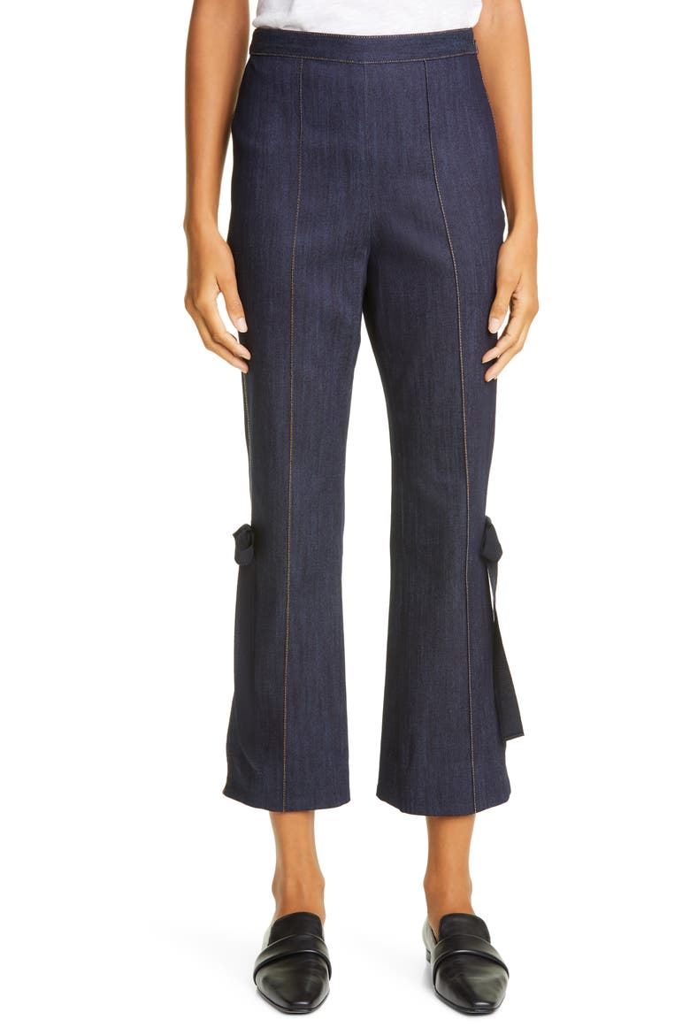 Cinq á Sept Lou Denim Pants, Main, color, INDIGO