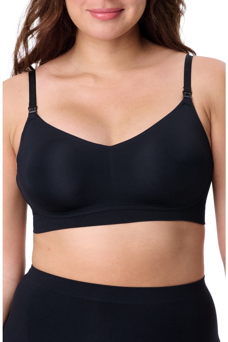 Motherhood Women's Maternity Wireless Micro Nursing Bra, Main, color, Core Black