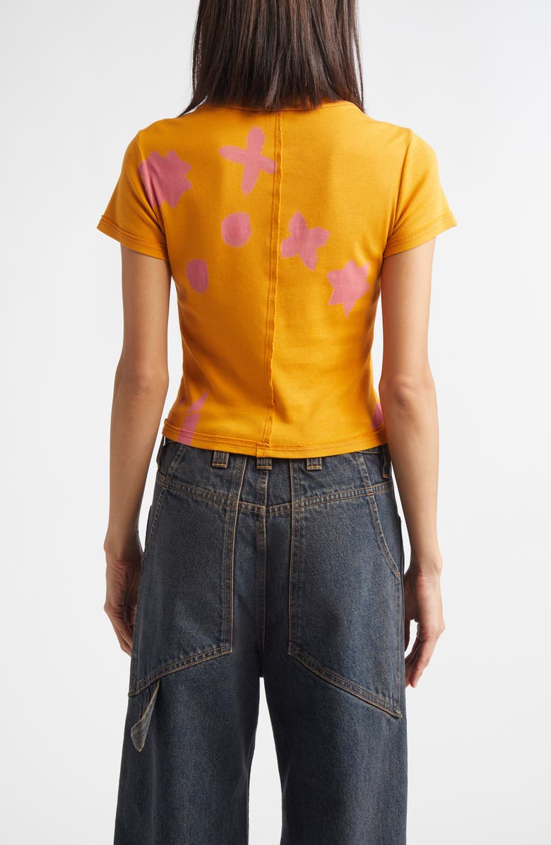 Eckhaus Latta Lapped Baby Tee, Alternate, color, Pop