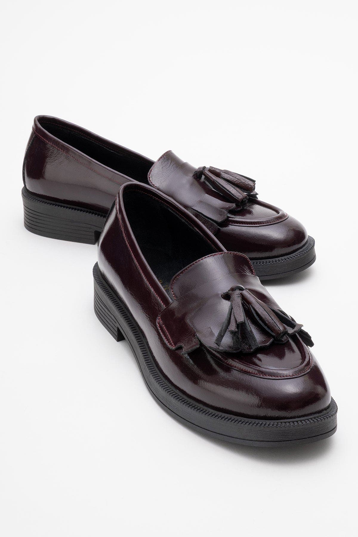 Dark Burgundy Patent Leather