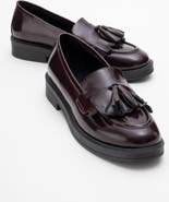 Forever & Always Shoes Milly Leather Tassel Loafer
