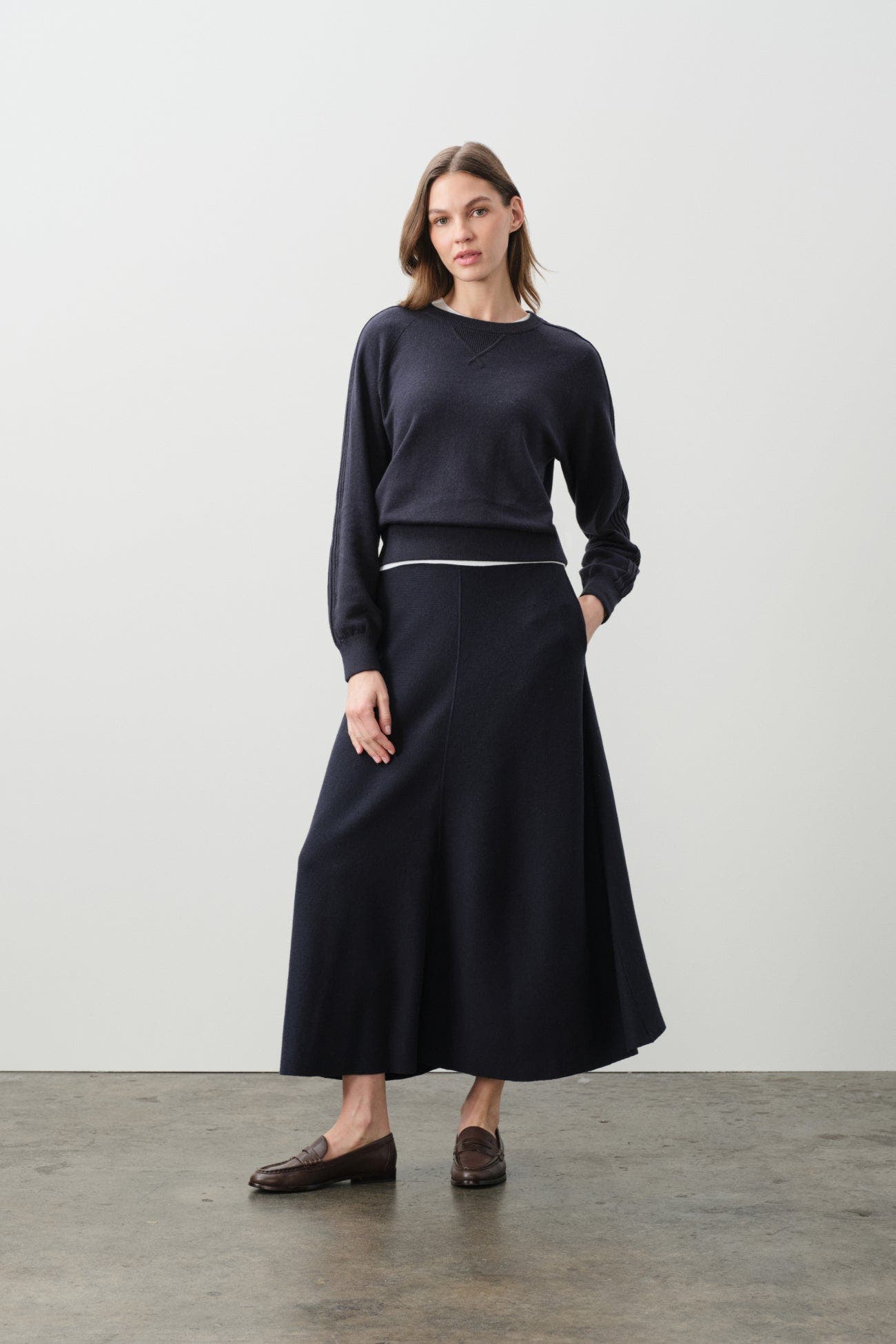 Katie Cotton Cashmere Crewneck - image 4