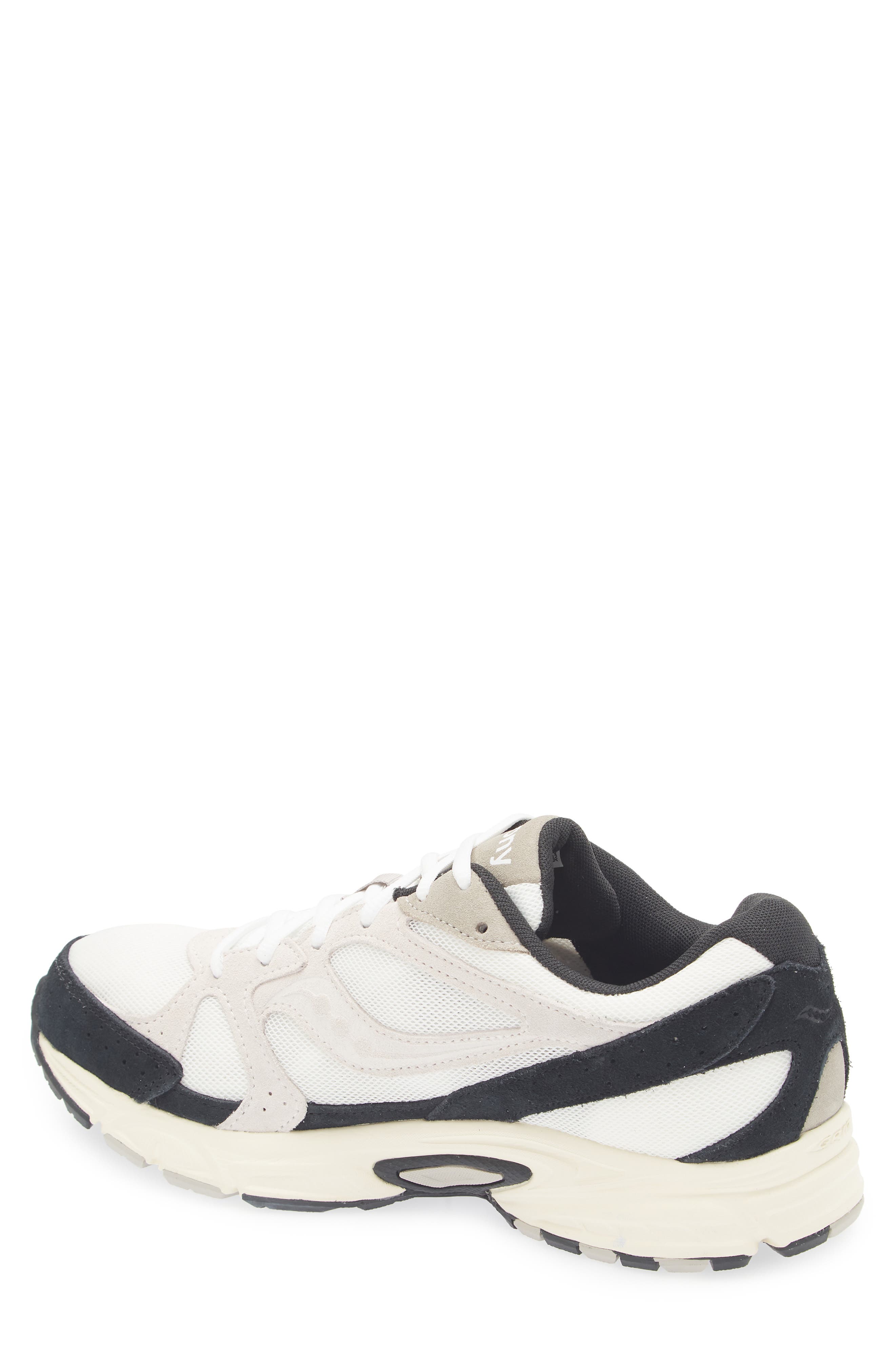 Saucony Ride Millennium Sneaker, Alternate, color, White/ Black-Suede