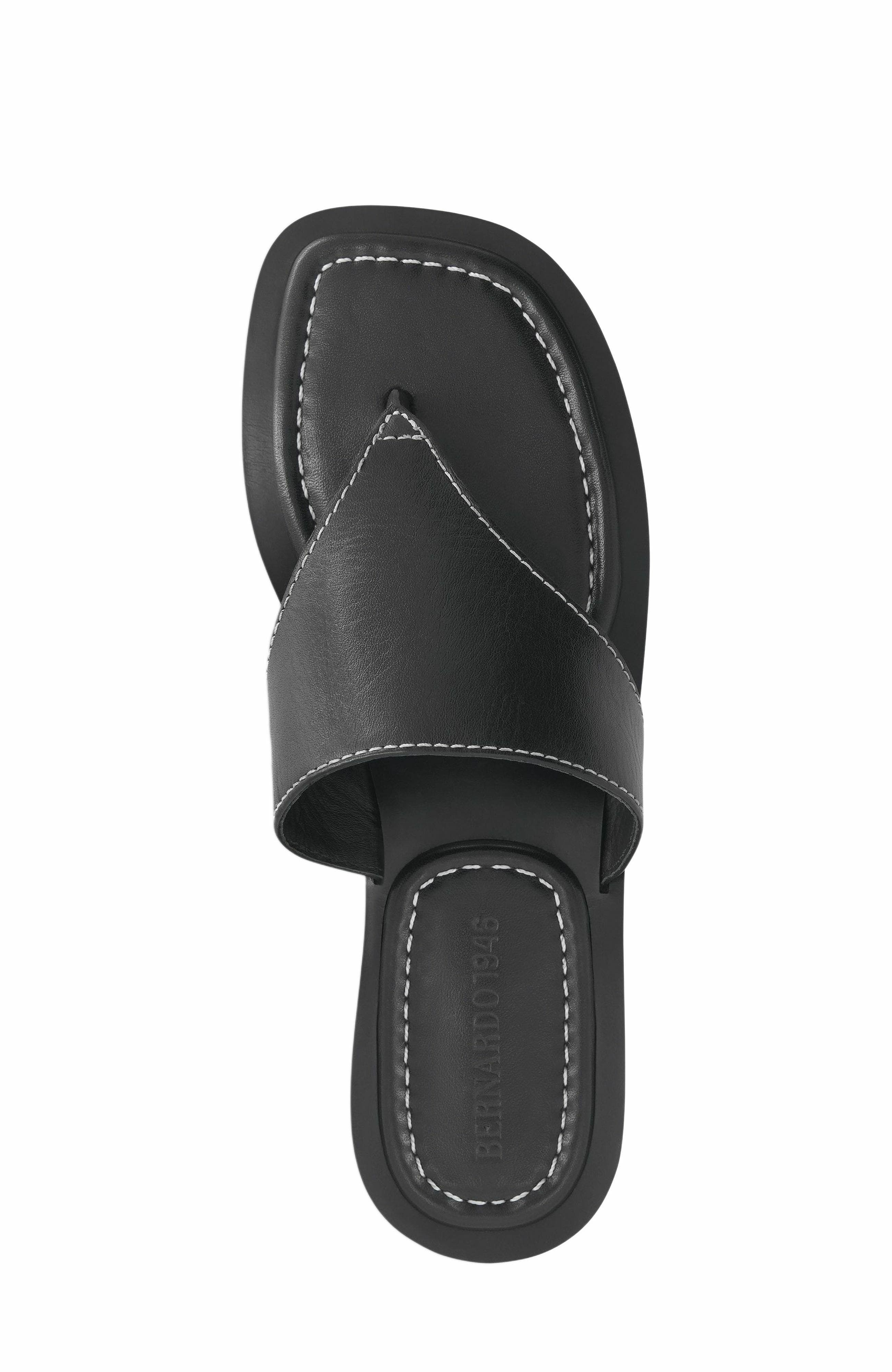Bernardo 1946 Footwear Agora Thong Sandal, Alternate, color, Black