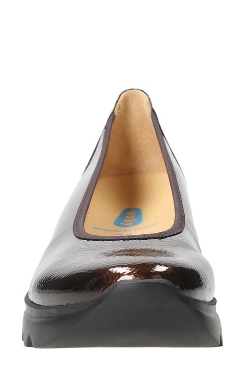 Wolky Snallerina Platform Wedge In Brown