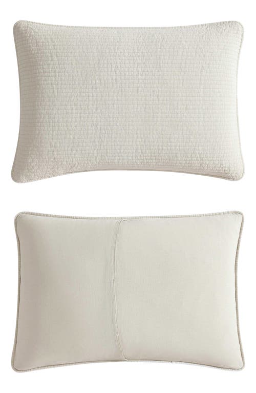 Nautica Seashore Stitch King Quilt Sham Set In Beige