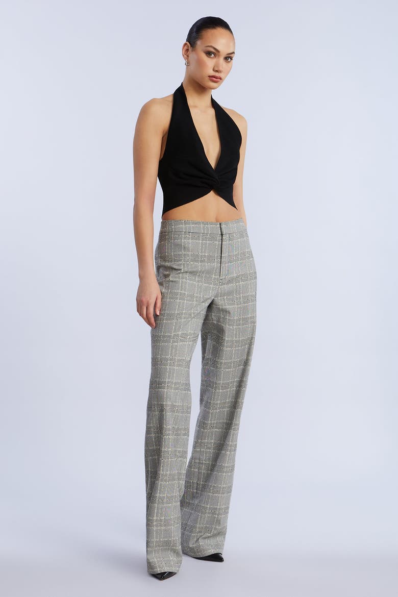 Halter Sweater Top, Alternate, color, Black