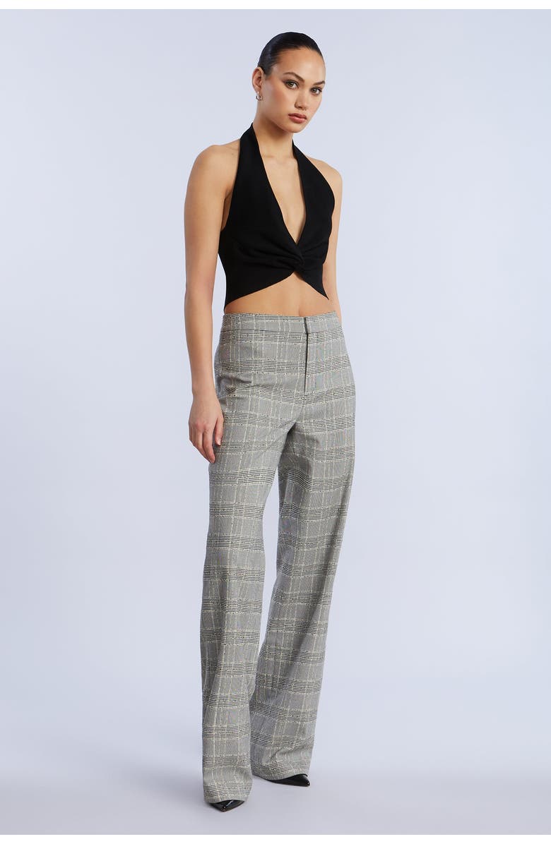 BCBGMAXAZRIA Halter Sweater Top, Alternate, color, Black