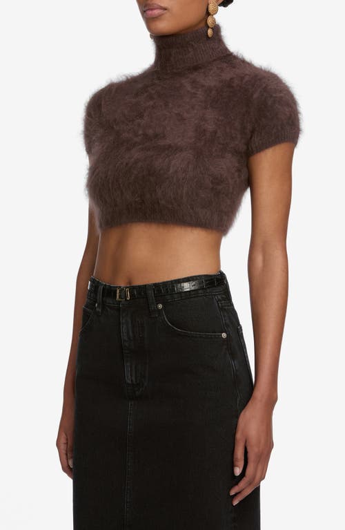 Frame The Column Denim Midi Skirt In Black