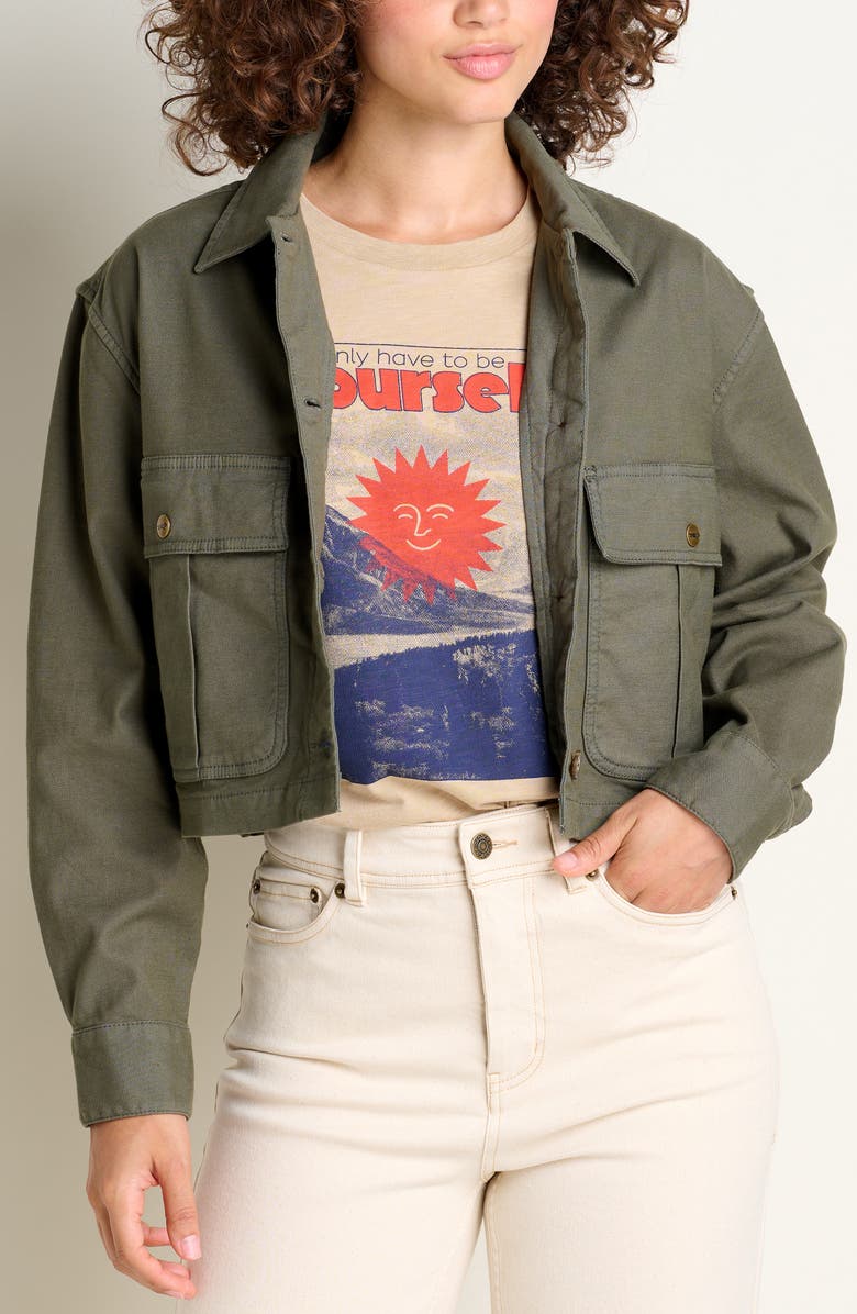 Toad&Co Wanderwell Crop Safari Jacket, Alternate, color,