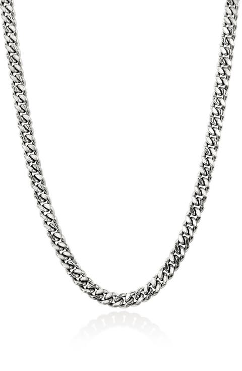 Curb Chain Necklace, 7mm