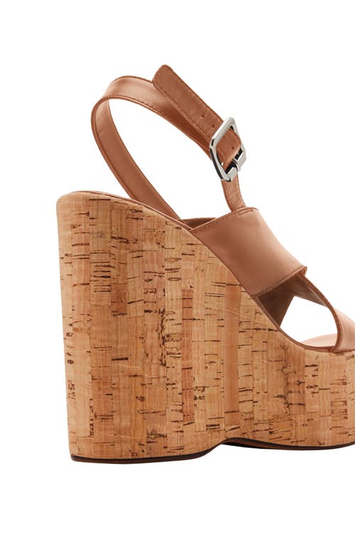 Steve Madden Infinity Platform Wedge Sandal In Brown