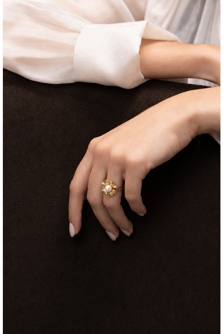 Garden Blossom Ring, Alternate, color, Gold
