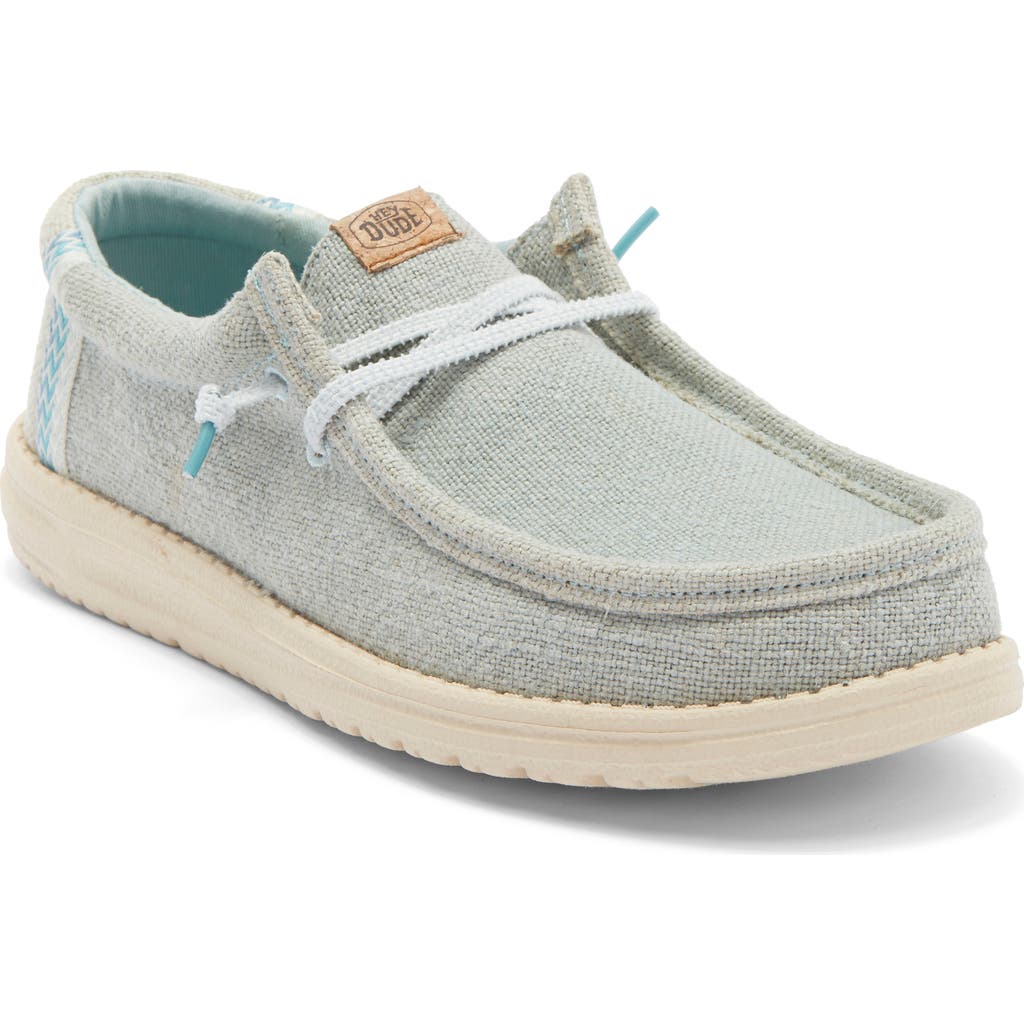 Hey Dude Wally Moc Toe Slip-on Shoe In Green