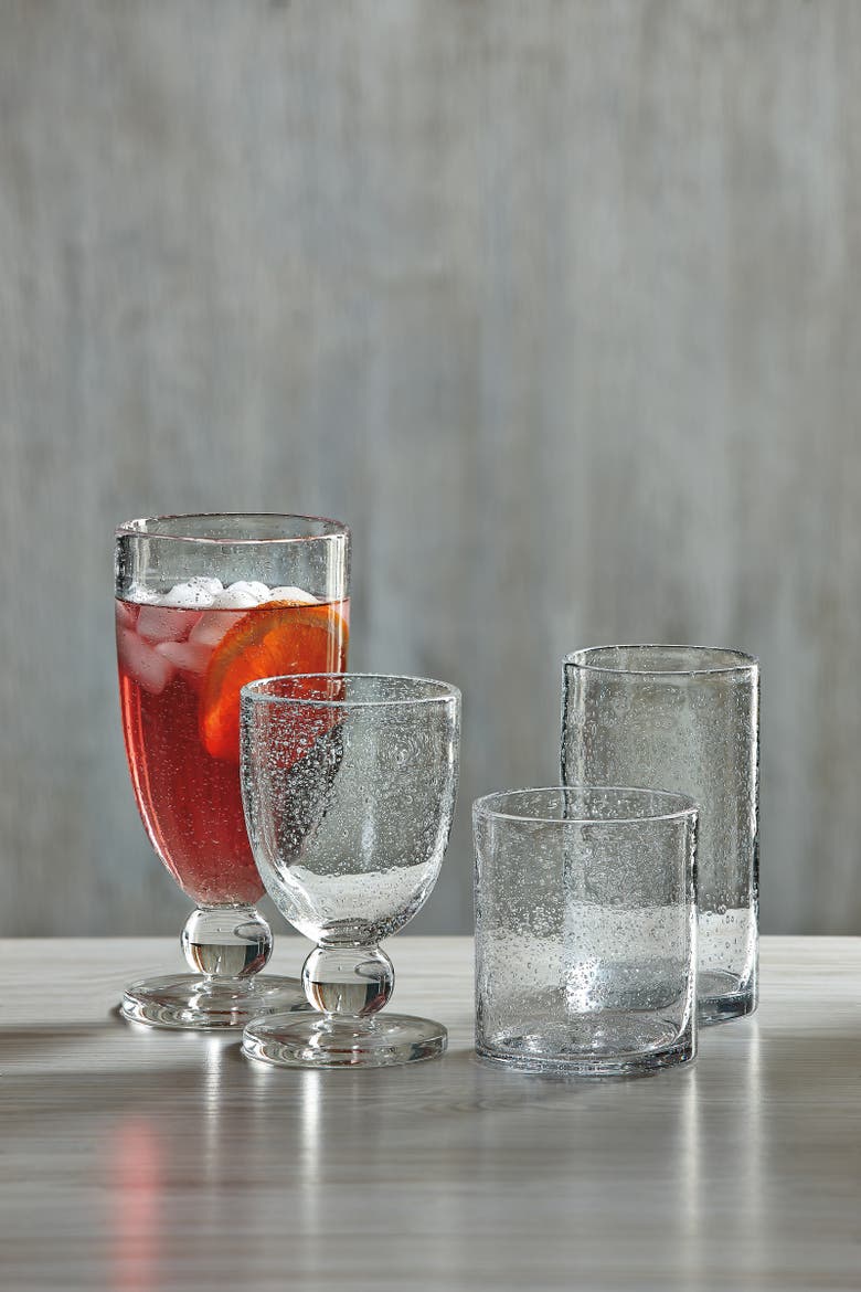 Bubble Glass Goblet Clear Drinkware Perfect for Everyday Use, Alternate, color, Clear