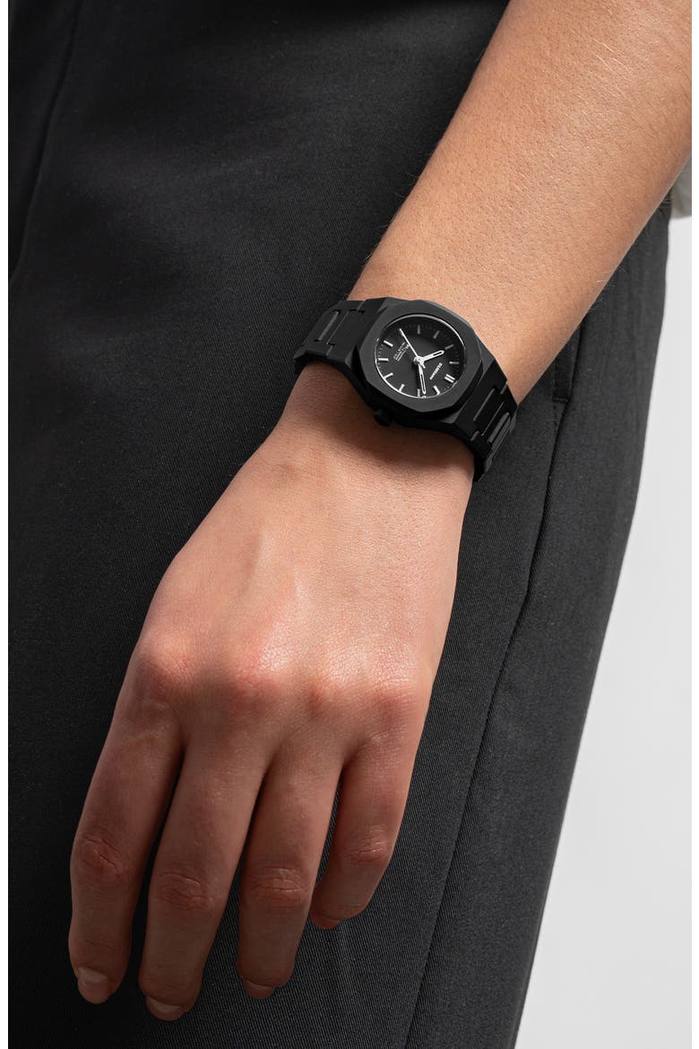 Pulse Polycarbon Bracelet Watch, 32mm, Alternate, color, BLACK