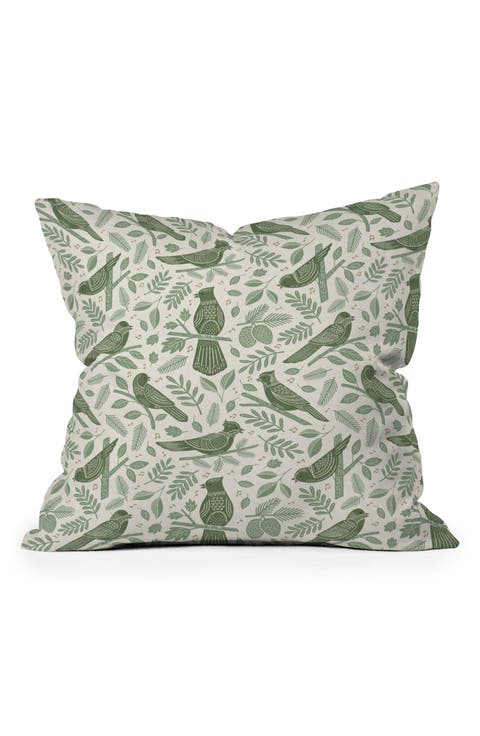 Carey Copeland Song Birds Throw Pillow
