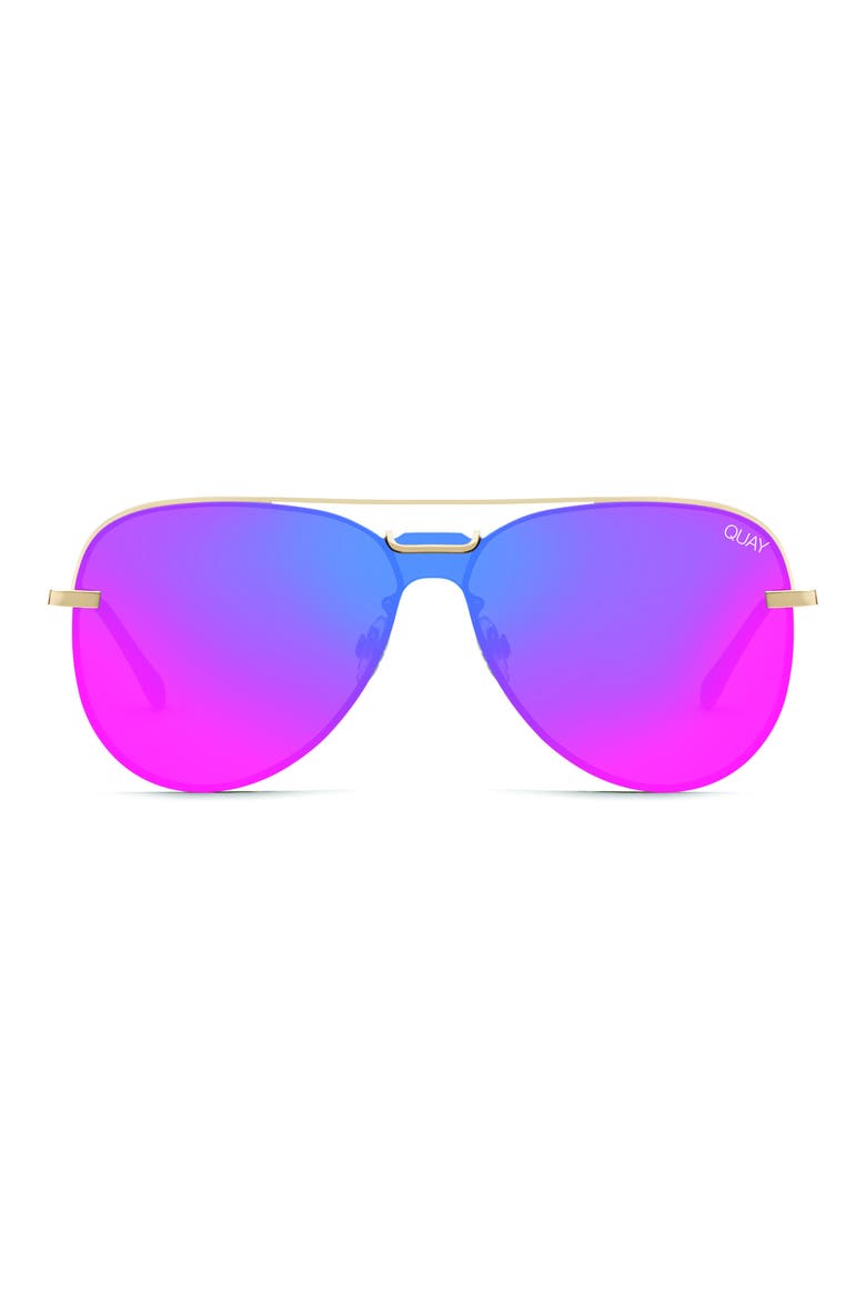 Australia Notorious 56mm Aviator Sunglasses, Main, color, GOLD/ PINK