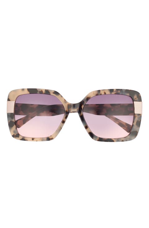 56mm Gradient Square Sunglasses