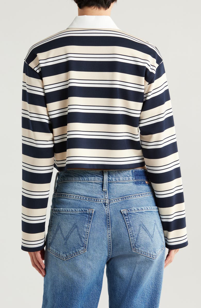 Reformation Anna Rugby Crop Knit Top, Alternate, color,