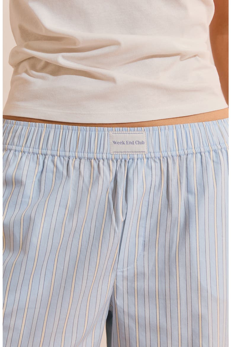 Benicio Pinstripe Cotton Sleep Pants, Alternate, color, LIGHT BLUE
