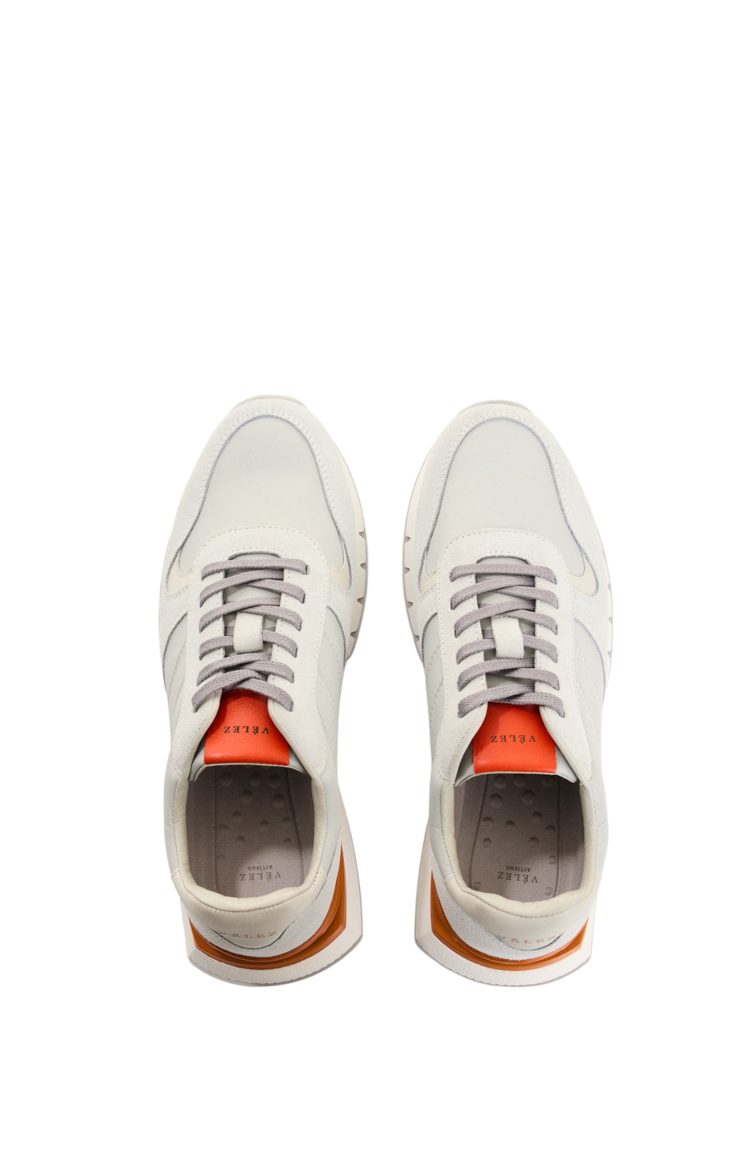 Velez Suede and Canvas Tennis Shoes Sporty Silhouette, Alternate, color, Grey