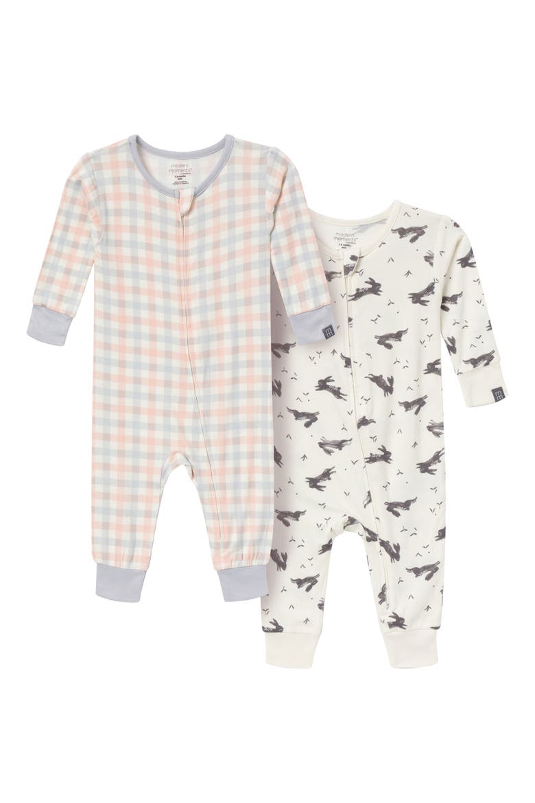 2-Pack Unisex Tight Fitting Footless Pajamas, Alternate, color, Blue Plaid