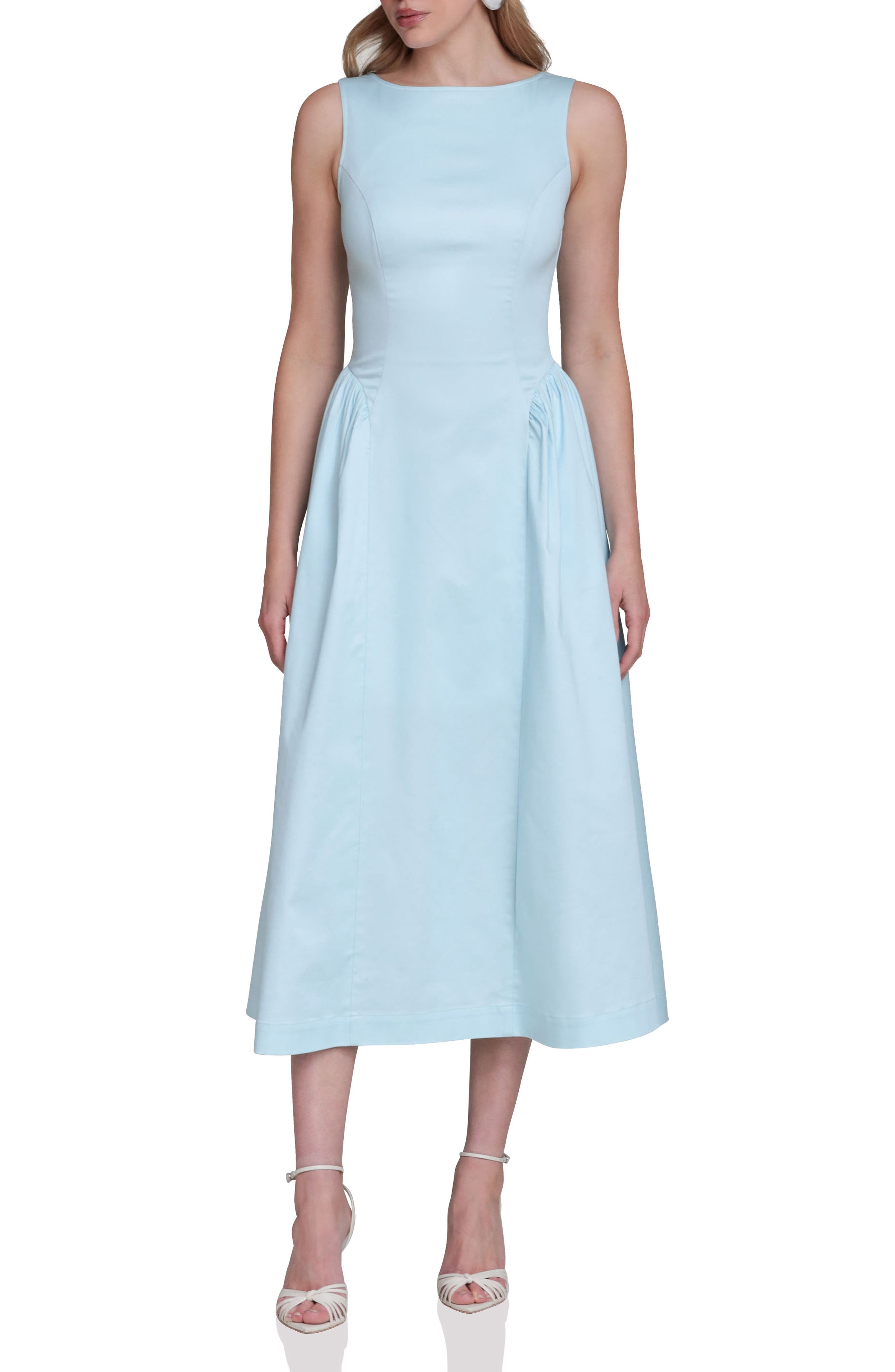 Avec Les Filles Fit & Flare Midi Dress