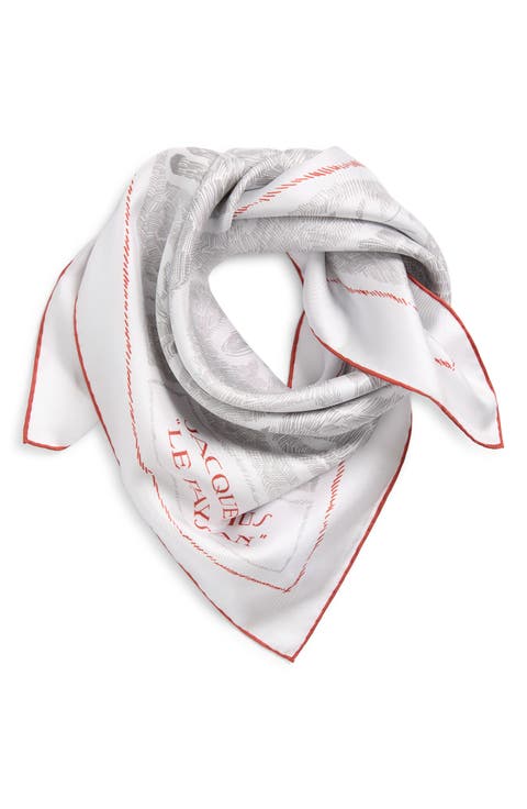 Le Foulard Paysan Silk Square Scarf