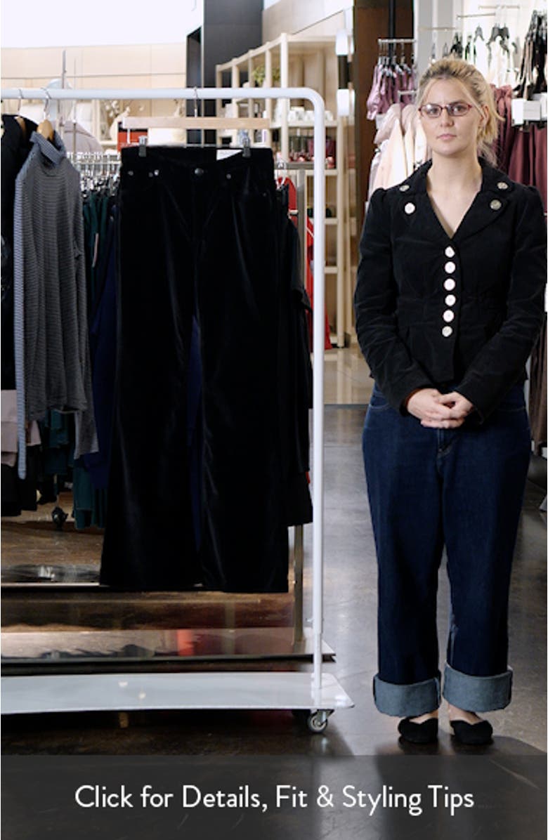 Flexi Velvet Dahlia Mid Rise Flare Jeans, sales video thumbnail