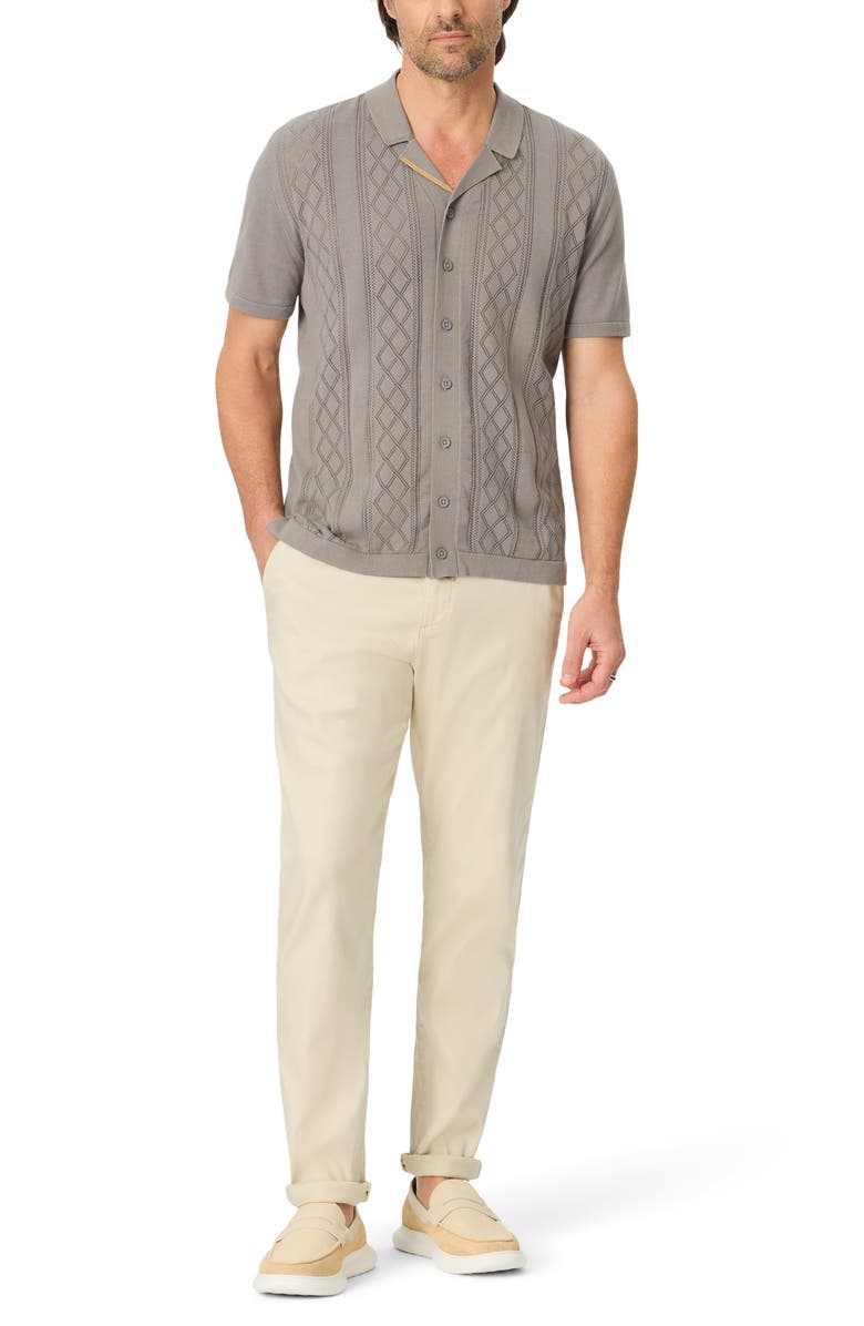 Robert Graham Tambor Short Sleeve Sweater, Alternate, color, Light Grey