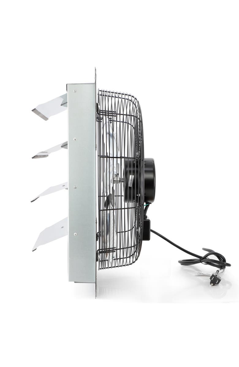 Vie Air 18 Inch Shutter Exhaust Fan with Power Cord, Alternate, color, Chrome