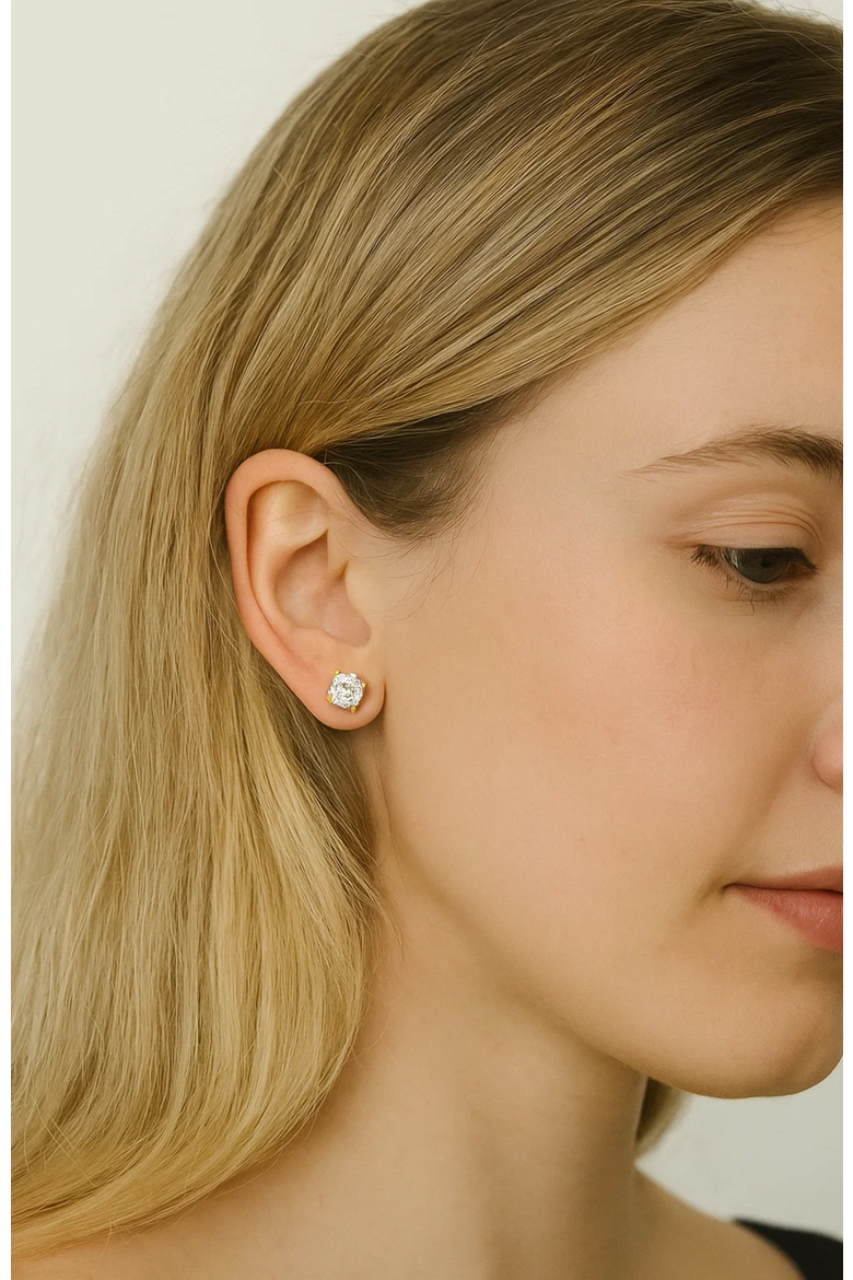 Emma Timeless Sparkle Crystal Stud Earrings, Alternate, color, Silver