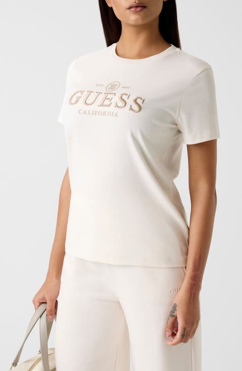 Arabella Graphic Print Organic Cotton Blend T-Shirt