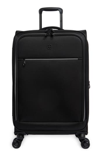 Swissgear 24-inch Softside Spinner Luggage In Black