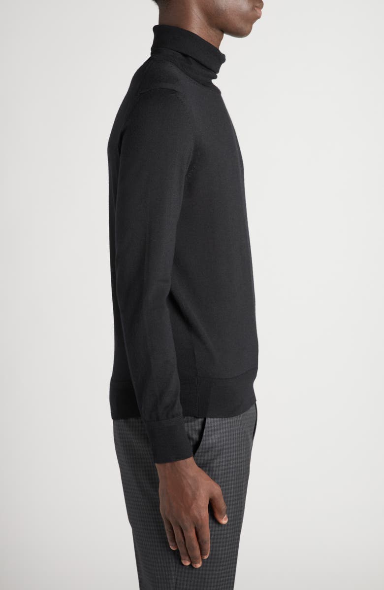 TOM FORD Fine Gauge Cashmere & Silk Turtleneck Sweater, Alternate, color, Lb999 Black