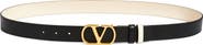 Valentino Garavani VLOGO Signature Reversible Leather Belt