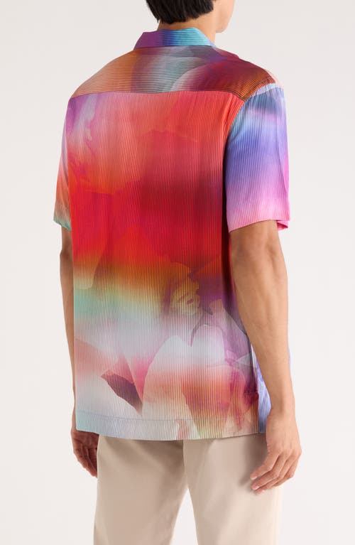Bugatchi Jackson Pinstripe Camp Shirt In Multi