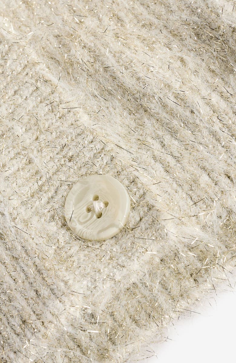 NEXT Kids' Glitter Cardigan, Alternate, color, Grey