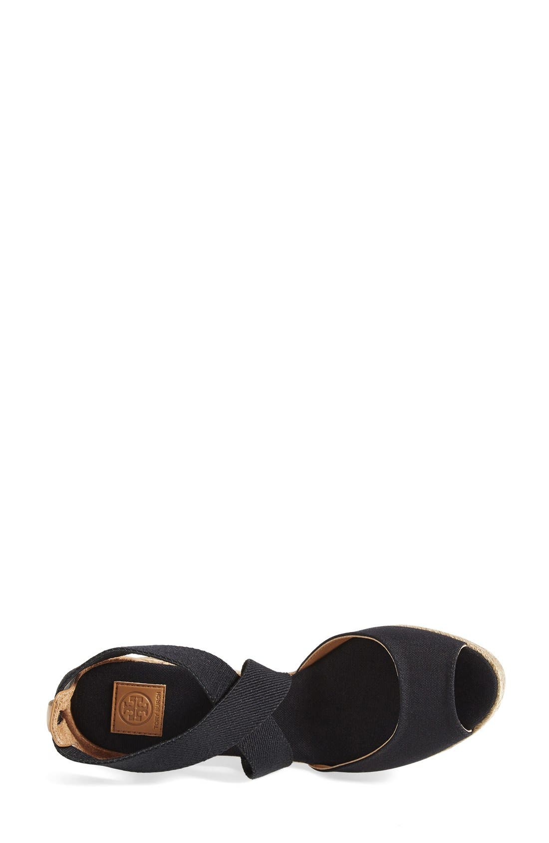 Tory Burch Peep Toe Sandal, Alternate, color, 