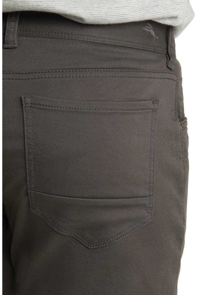 Harbor Point 5-Pocket Cotton Blend Dobby Pants, Alternate, color, FOG GREY