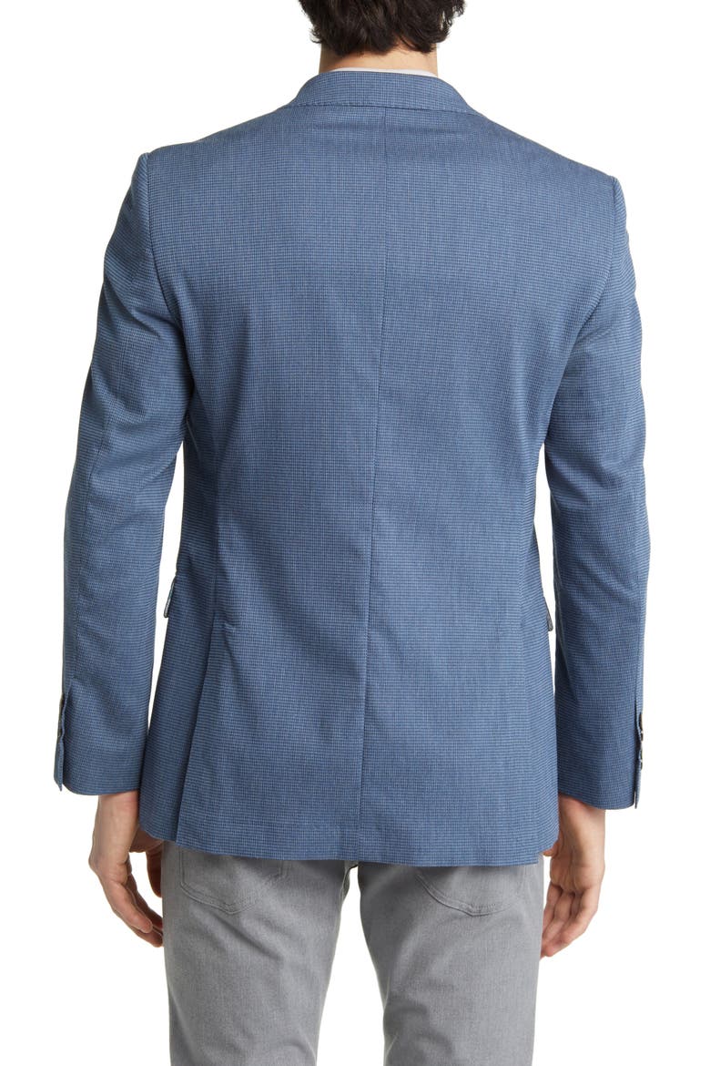 Soho Stretch Denim Sport Coat, Alternate, color, SLATE BLUE WAFFLE