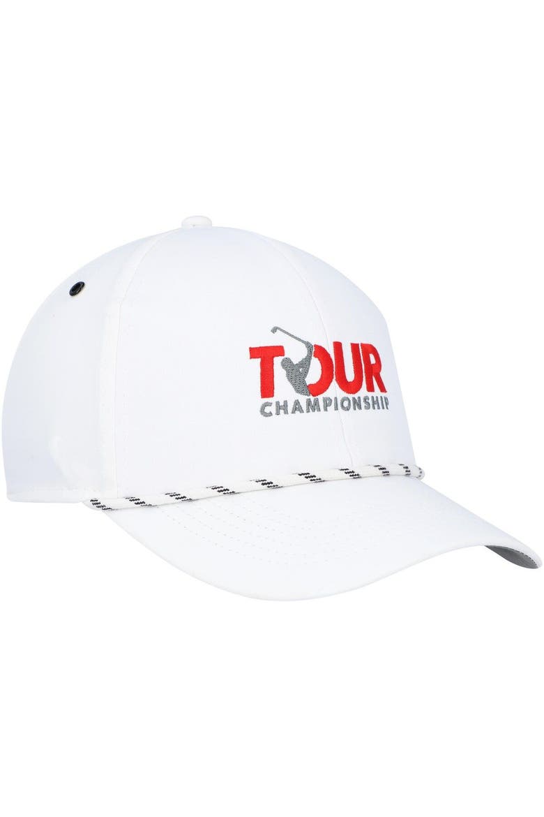 Men's Barstool Golf White TOUR Championship Patch Trucker Adjustable Hat, Alternate, color, White