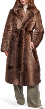 AZALEA WANG Cersei Faux Fur Jacket
